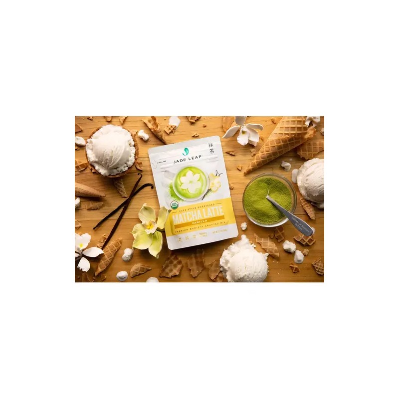 Té Verde Matcha Latte Vanilla Orgánico en Polvo, por Jade