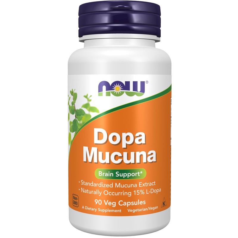 NOW DOPA Mucuna,90 Veg Capsules