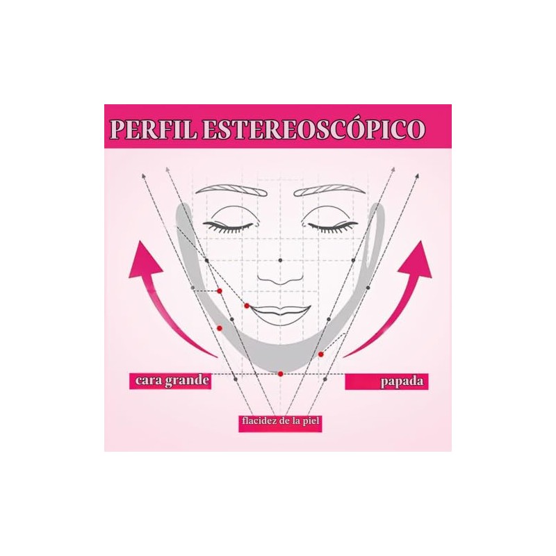 5Pcs Mascarilla de Colágeno en Forma de V Para Rostro,
