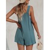CUPSHE Women's Jumpsuit Scoop Neck Sleeveless Romper Wide Leg Pockets