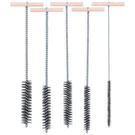 AIMEKE Drill Hole Brush Set Hole Brush Cleaning Brush Stainless Steel Hole Brushes for Hammer Drills Round Wire Brush Efficient Drill Hole Cleaning (8/12/16/20/25 mm)