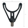 Deluxe U-shaped rod rest black