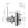 Mangsen Combination Cam Lock Security Locks Set of 2 Password