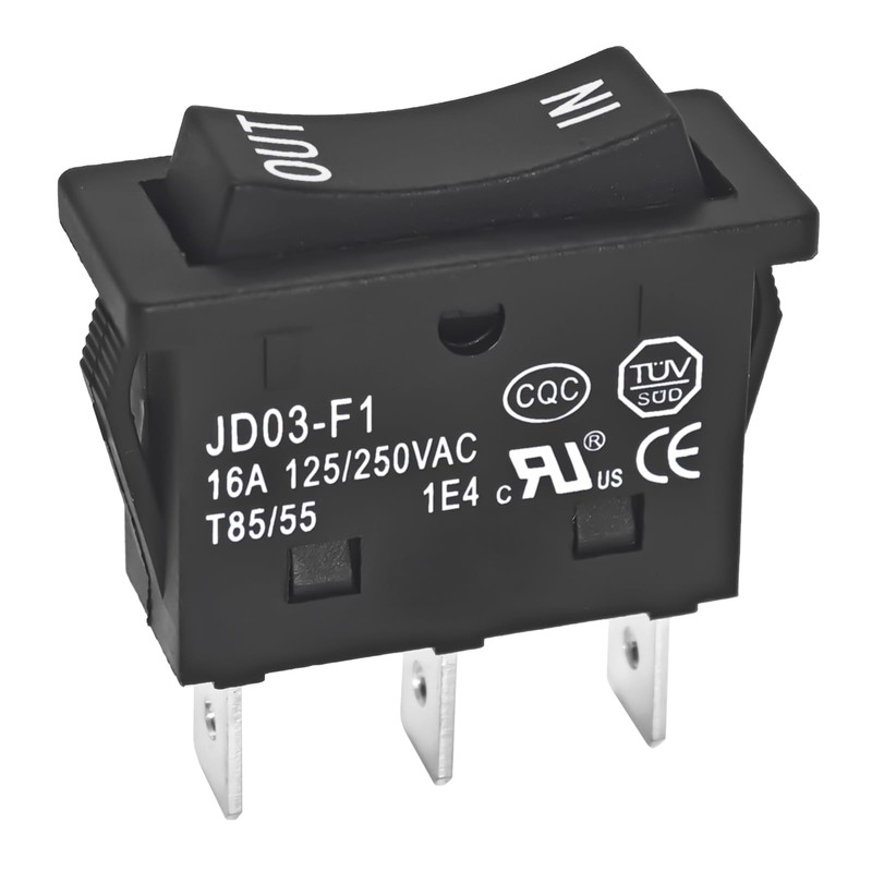 KCD4-3NC 3 Pins 3 Positions Double Side Momentary Rocker Switch