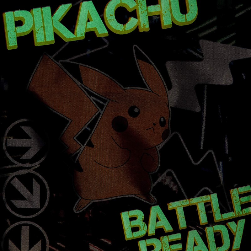 Pokemon Glow In The Dark Drawstring Gym Bag Pikachu School