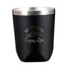 Captain Stag Monte UE-3476 Mug, Cup, Double Stainless Steel, Tumbler, Vacuum Insulated, Heat and Cold Retention, 9.8 fl oz (290 ml), Black