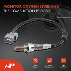 A-Premium O2 Oxygen Sensor Compatible with Honda, Acura Vehicles - Civic, CR-V, RSX - 2001 2002 2003 2004 2005-1.3L 1.7L 2.0L 2.4L - Upstream