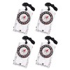 4 Pcs Outdoor Compass with Adjustable Declination,Magnifier,Ruler,Scale. Multifunctional Orienteering Waterproof