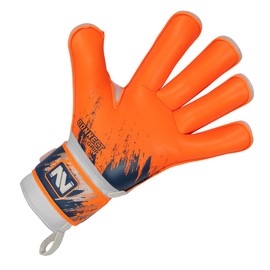 CONNECT Goalkeeper Gloves – Pro-Grade Grip & Finger Support | Kids, Youth & Adult Goalie Gloves | Durable Football Gloves for Goalkeepers | Comfortable & Secure Fit | Sizes 4-10 (Flourcent Orange, 6)