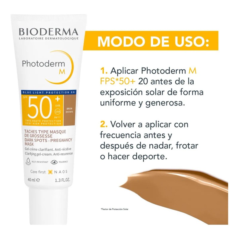 Protector Solar Bioderma Photoderm Manchas Spf50 Brown