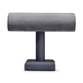 Oirlv Grey Watch Stand T-Bar Bracelet Display Holder Organizer,Jewelry Display Stand for Hair Band,Scrunchies,Bangle Watch Organizer(Dark grey)