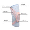 1 Pair Knee Brace Thickened Pads Breathable Mesh Silicone Spring