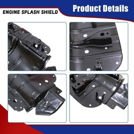 SecosAutoparts Steel Under Engine Skid Plate Front Compatible with Toyota Tundra Sequoia 2007-2022 Replace# 514100C010, 51410-0C010