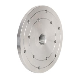 VINWOX 6" Wood Lathe Steel Faceplate, 1”x8TPI Spindle Thread Woodworking Machine Chuck Face Plate
