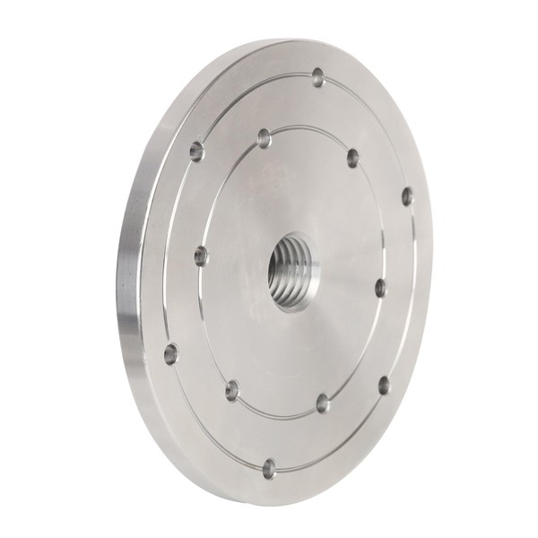 VINWOX 6" Wood Lathe Steel Faceplate, 1”x8TPI Spindle Thread Woodworking