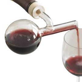 Aireador De Vino, Wine Aerator Decanter Decantador, Quick Wine Pourer, Clear Transparent Glass Style, Accessories for Bottle Whisky for Birthday Home Gatherings Fathers Gifts, No Drip