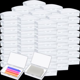 Reallnaive 50 Pcs Bulk Portable Travel Soap Container Plastic Soap Boxes with Lid Homeless Donations Bar Soap Holder Bulk Gym Shower Tour Groups Hotel Outdoor Camping