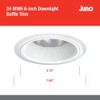 Juno 6-Inch Round Tapered Baffle Recessed Lighting Trim, Glare-Reducing Snap-in