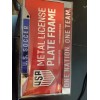 Brand New Sealed USA Soccer Metal License Plate Frame- One