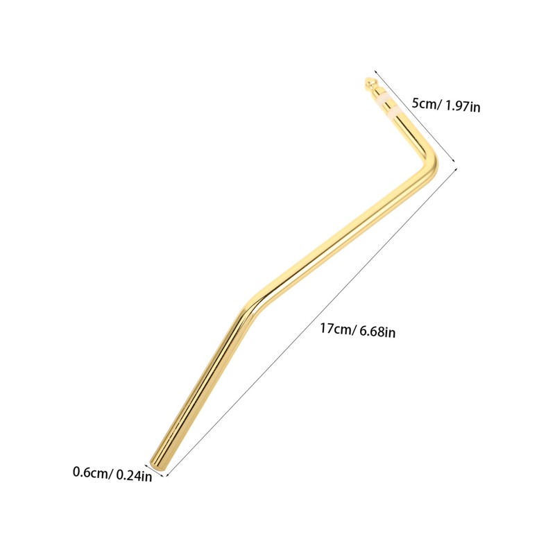 Abaodam 3pcs Gold Electric Guitar Tremolo Arm for Guitar Bridge