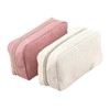 Corduroy Makeup Organizer, Cosmetic Travel Toiletry Set (2 Pieces in