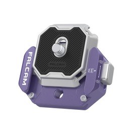 FALCAM F38 Quick Release Plate Kit-Purple,Multi-Hole Camera Mounting Adapter Can be Used with Shoulder Straps with 1/4" to 3/8" Screw Thread for DSLR Camera Tripod Monopod