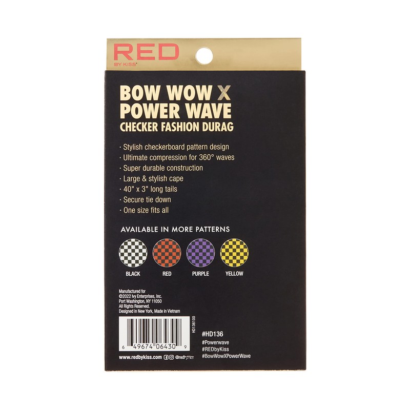 Red by Kiss Bow Wow X Power Wave Checker Silky