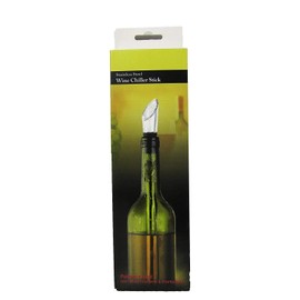 Keep your WINE COLD! 3-in-1 Wine Chiller Stick - Stainless Steel Wine Bottle Cooler - Freezer Stick - with Aerator and Pourer Decanter - for Red and White Wines