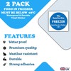 2-Pack - The Food in This Freezer Must be at