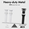 KES Black Pop Up Drain Stopper for Bathroom Sink, Sink