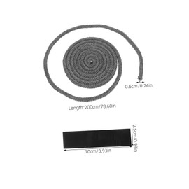 Tofficu 1 Roll High Temperature Insulated Stove Rope Seal Fiberglass Gasket for Fireplaces Wood Stoves and Boilers Excellent Sealing Performance Easy to Cut Durable Design