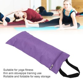 SOONHUA Yoga Sandbag Waterproof Bag Zip Design Oxford Cloth Material Rollable Foldable Weighted Fitness Bag with Carry Handle for Training (Purple-41.5 x 18 cm)
