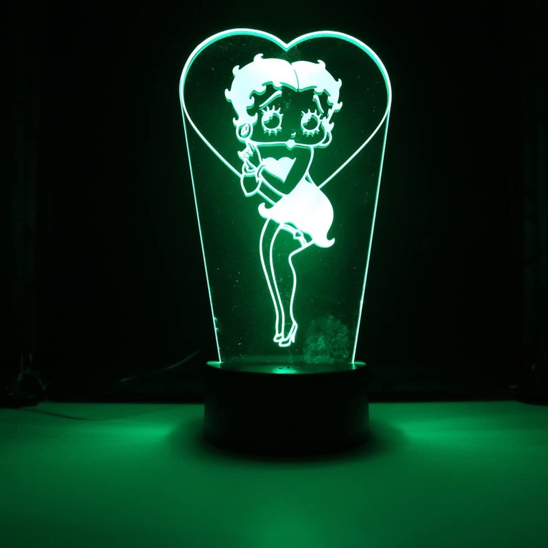Miss Boop LED Lamp Color Changing USB Night Light and