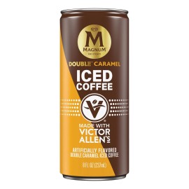 Victor Allen's Double Chocolate Caramel Iced Coffee Latte 8oz 12-Pack Cans