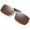 SOXICK Clip-on Sunglasses, Over Glasses, Polarized Sunglasses, Flip-up, Front Hanging,