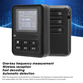 Mini Radio Frequency Meter, Handheld Portable Frequency Counter, Walkie Talkies Mini Decoder, Handheld Portable Radio Frequency Counter Meter with Display Screen