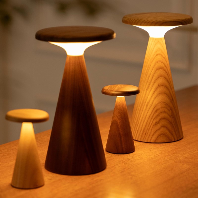 Gingko Design Sylva Table Lamp – Mini, Walnut | Compact