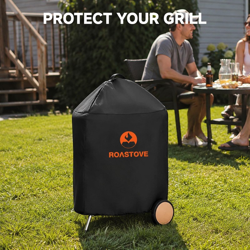 Roastove 22 Inch Charcoal Grill Cover, Premium BBQ Grill Cover