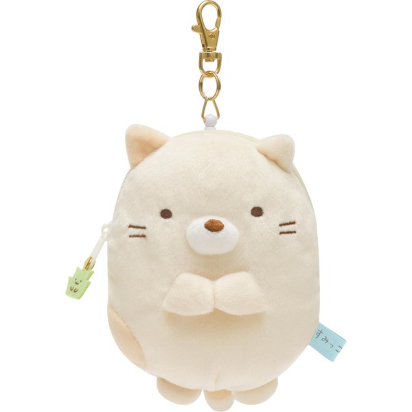 San-X Sumikko Gurashi Pass Case with Plush Reel Cat PB69304