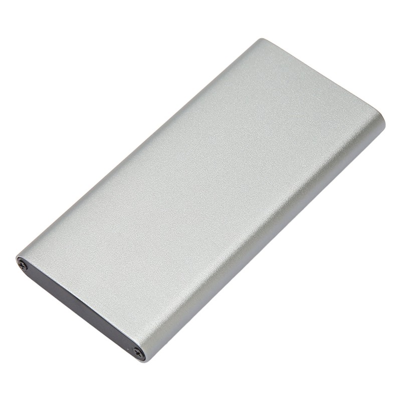 Tyep C to MSATA Enclosure Aluminum Alloy USB3.1 Gen2 Type