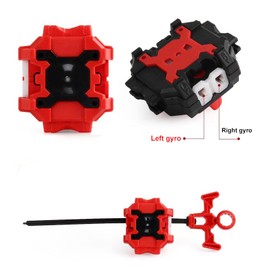 ASVEXKW Battling Tops Burst Toy Game 4 Set Spinning Tops 2 Launchers Battle Battling Tops Set Great Birthday Gift for Children Kids Boys Ages 6+ (1854) Multicolor