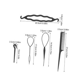 Ipetboom 1 Set Multi Functional Hair Braiding Tools for Women Invisible Bun Maker Braid Maker for All Hair Types Durable Styling Kit for Effortless Hairdos