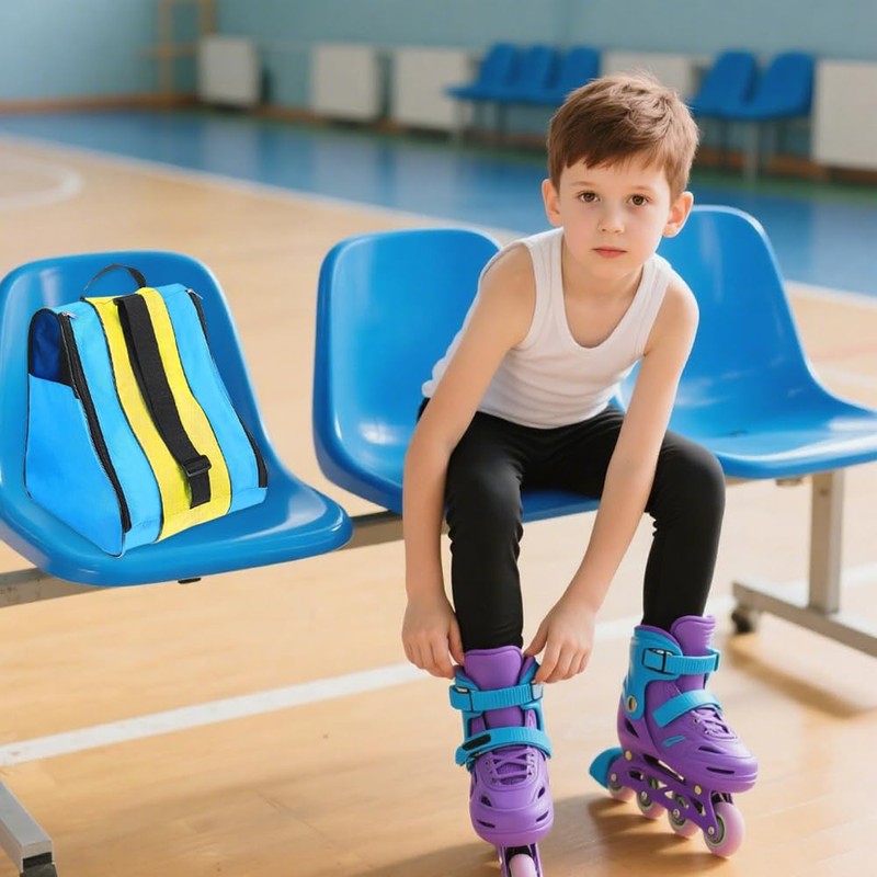 YWKJDDM Roller Skate Bag, Unisex Ice Skate Bag with Adjustable