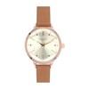 Follow H04321A-1 CA Women's Fragola Cut Glass Watch, Brown, Braun