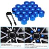 aqxreight 20pcs Universal 21mm Wheel Nut Covers Lug Nut Caps