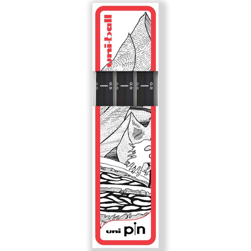 uni-ball PIN Fineliners | Black Fine Tipped Writing Pens |