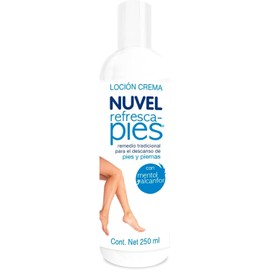 Nuvel Crema Refresca Pies y Piernas Cansadas Alivio Instantáneo con Mentol y Alcanfor Efecto Frío y Relajante - 250 ml