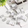 10Pcs White Elastic Bandage Clips, Stretch Metal Bandage Clip Compression