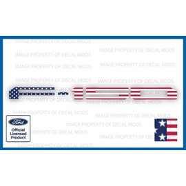 Decal Mods 2018-2020 F150 Tailgate (Thin) Decals Stickers (Thin Decals NOT Raised Letters) Letters Kit Insert Indent for Ford F150 (2018-2020) (USA Flag) | FG2A1