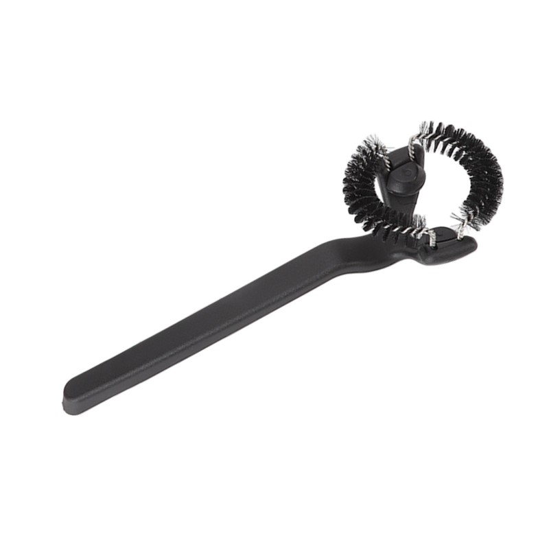 Grouphead Cleaning Brush Detachable Plastic Handle Nylon Bristle Round Coffee